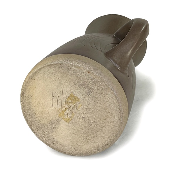 Marshall Studios Gordon Martz 1960s Indiana Stoneware Flowing Lines Pitcher - Picture 5 of 6